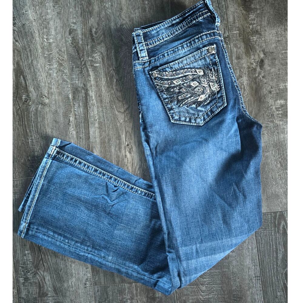Miss Me Mid-Rise Slim Bootcut Jeans - EUC 30 waist